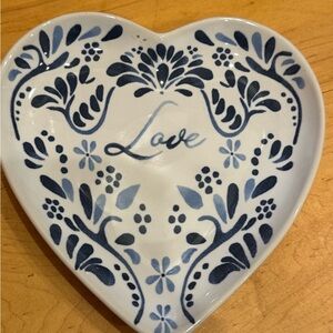 Juliska Plate with Blue Accents